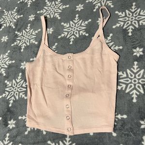 Button down crop top